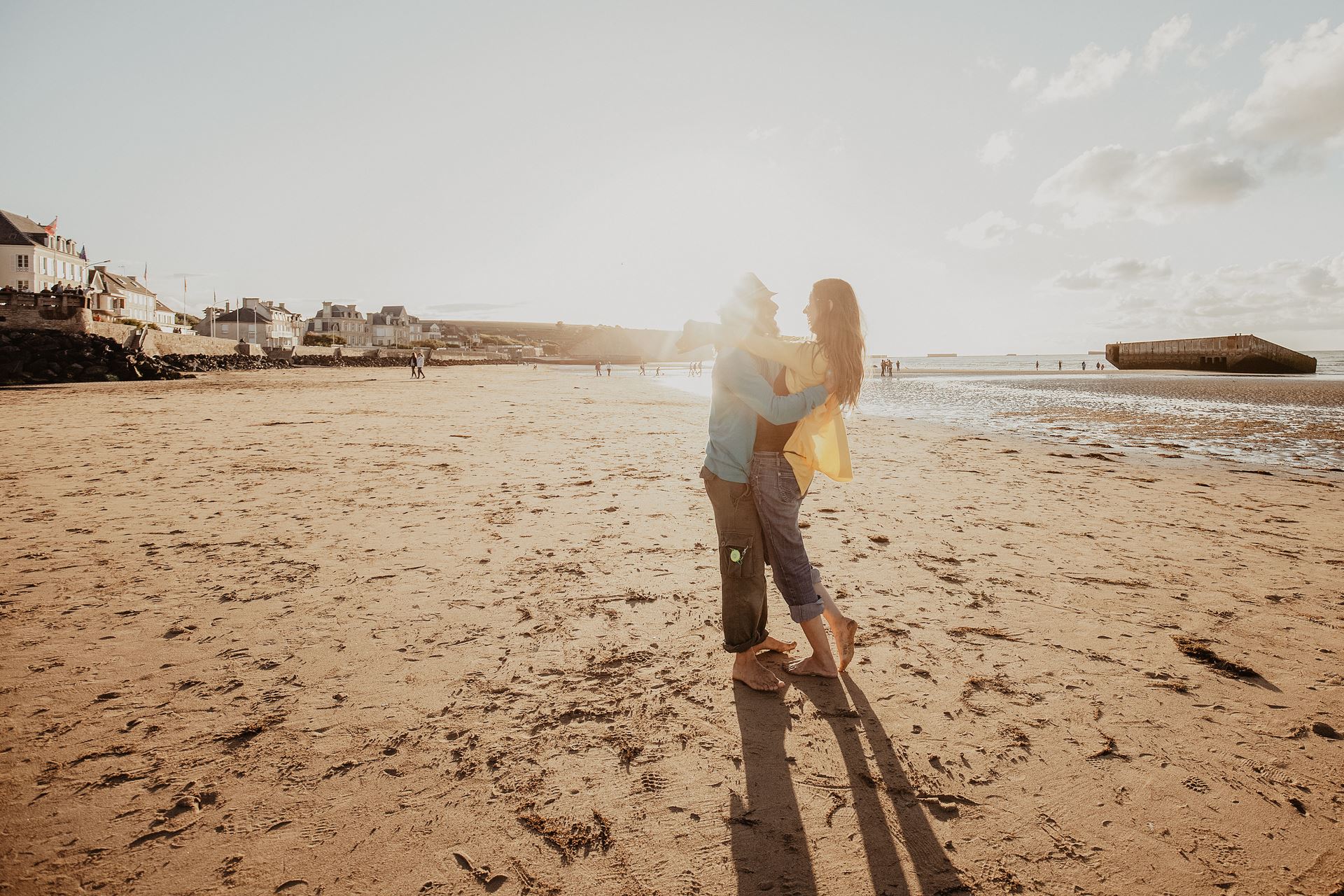 Sunset-Session in der Normandie