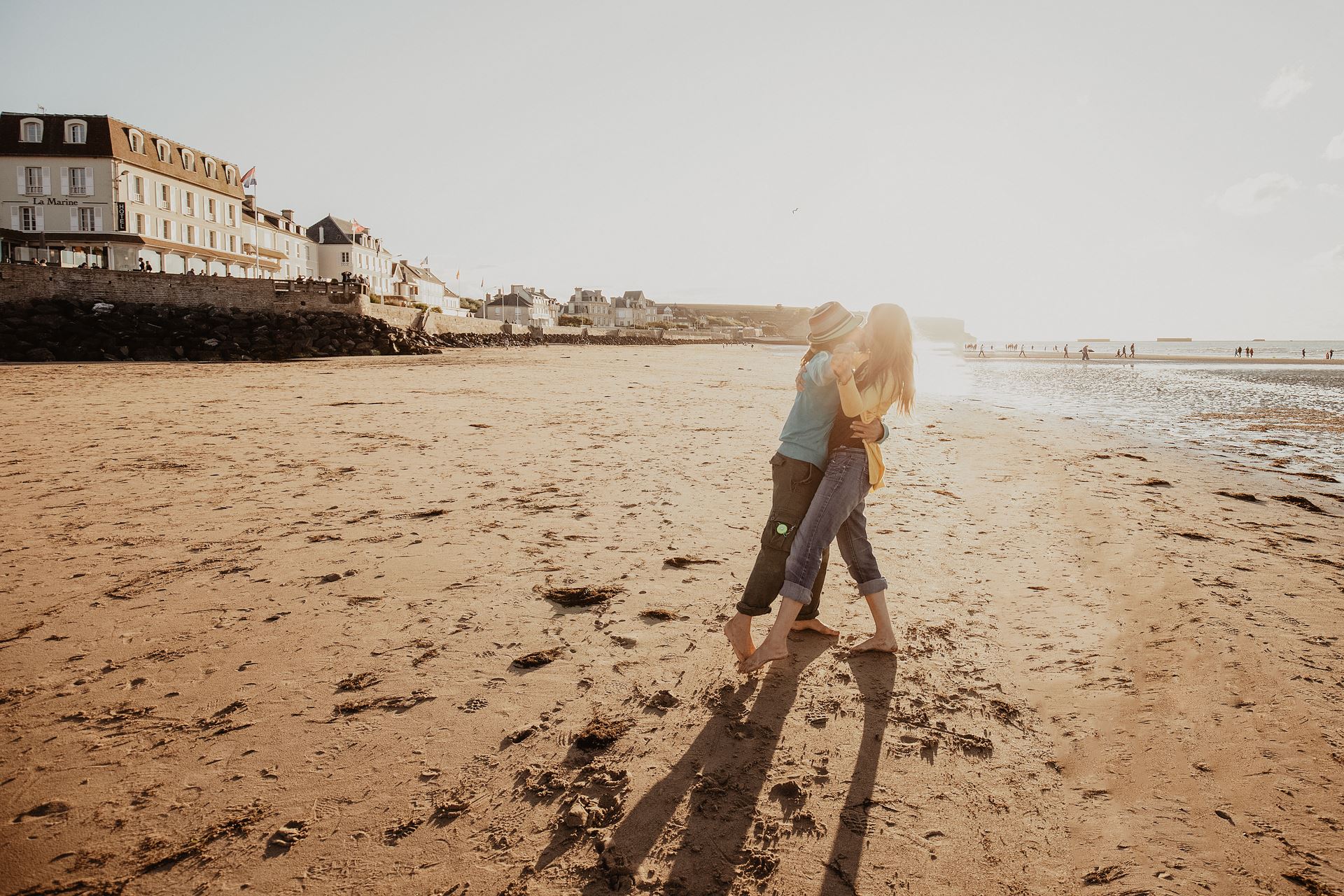Sunset-Session in der Normandie