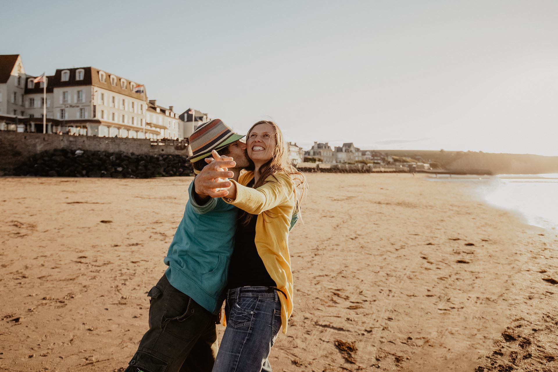 Sunset-Session in der Normandie