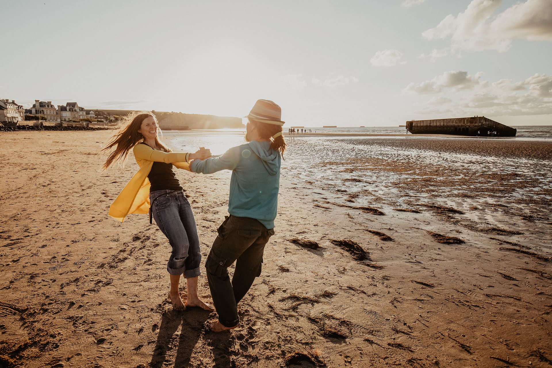 Sunset-Session in der Normandie