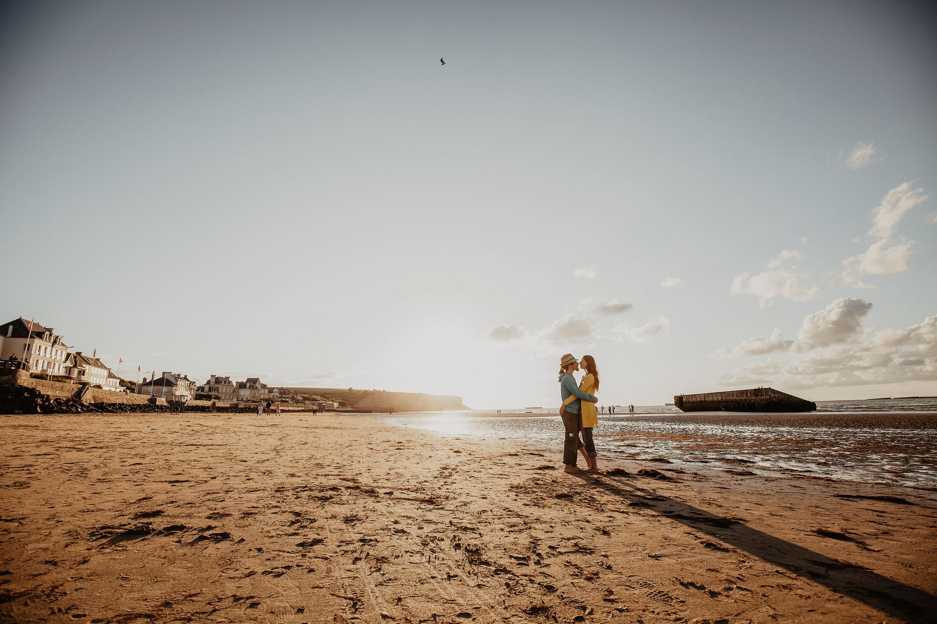 Sunset-Session in der Normandie