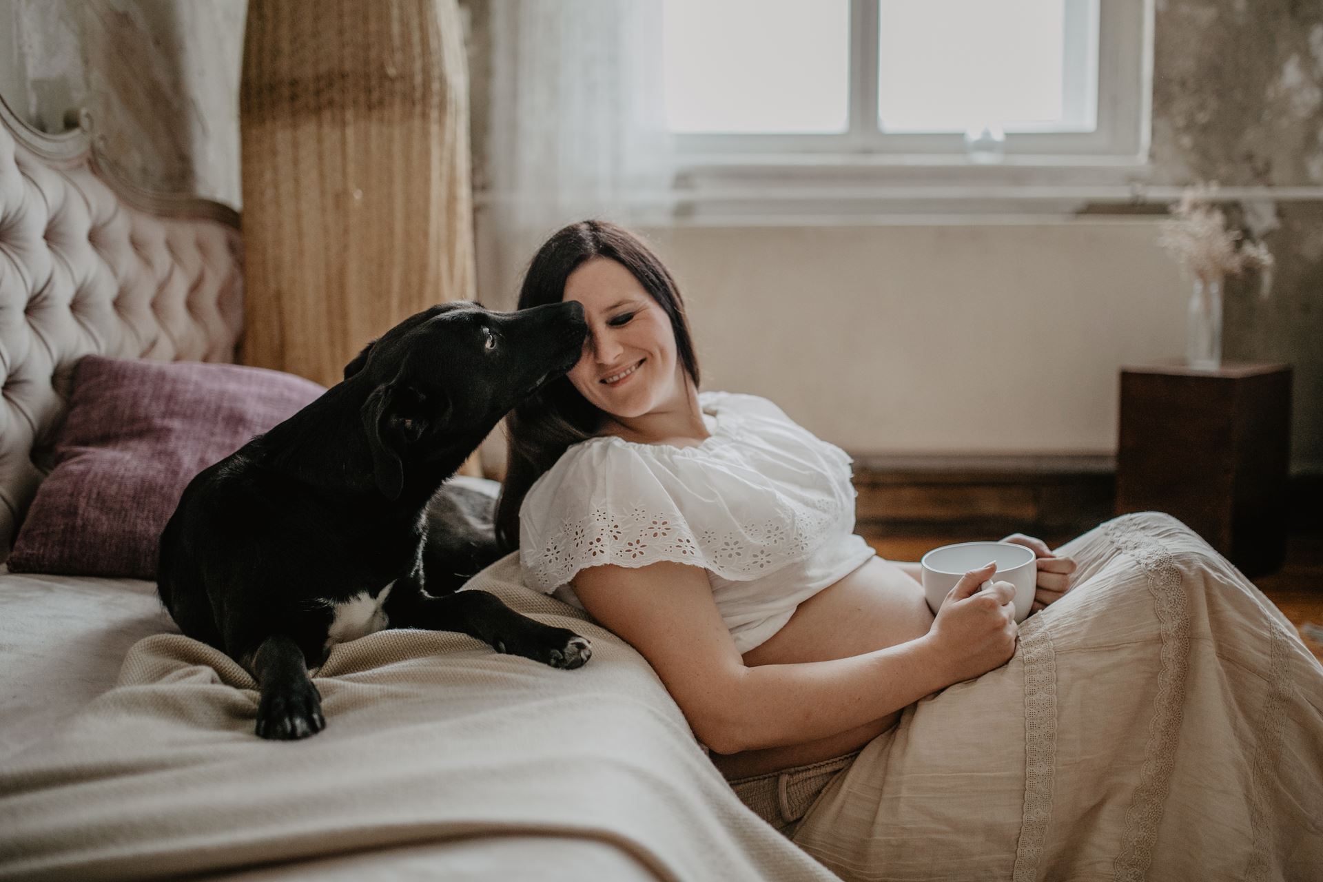 Schwangerschaft-Shooting-Babybauch-Studio